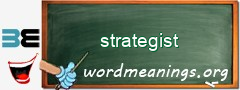 WordMeaning blackboard for strategist